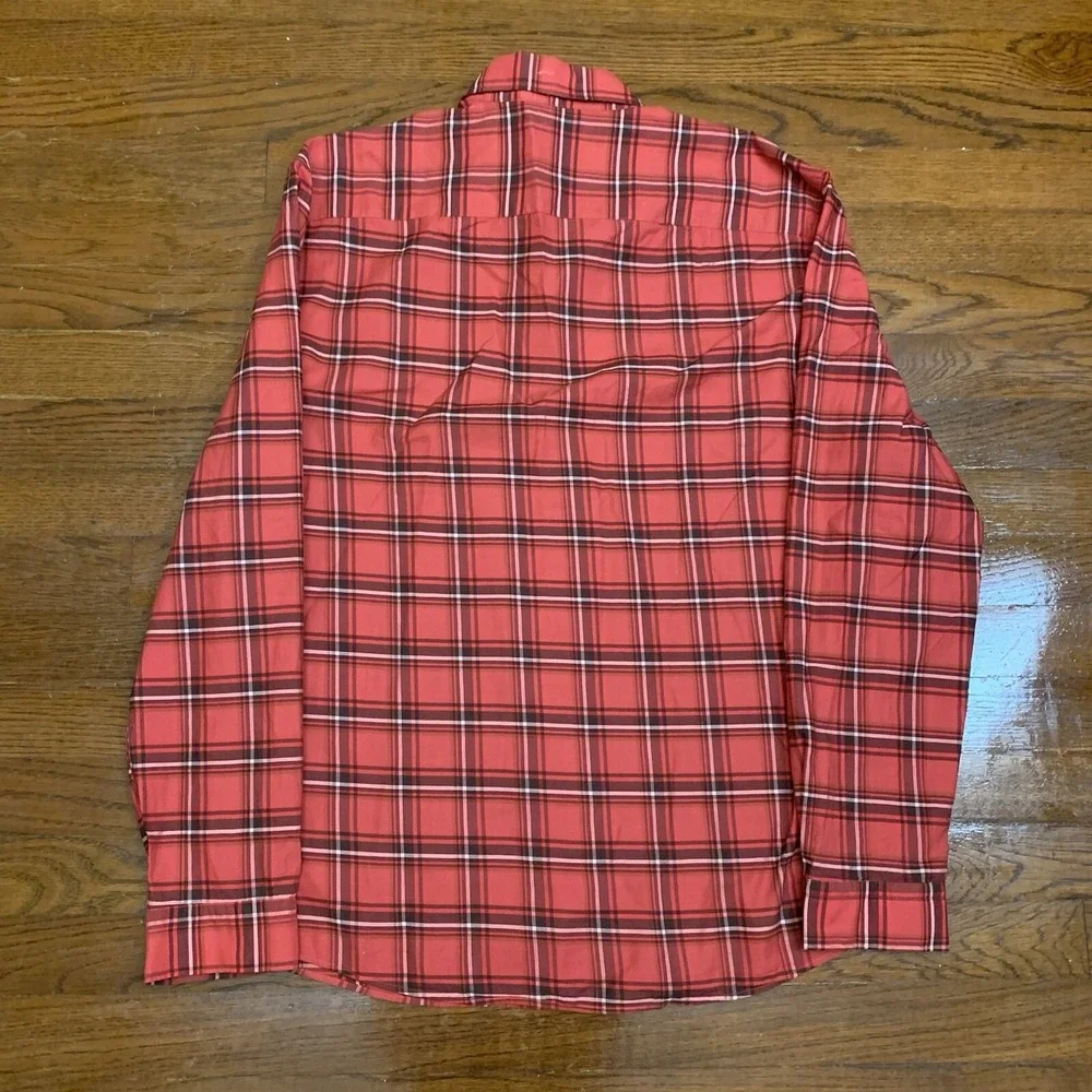 NWT johnnie-O Luton Featherweight Shirt Mens Medium Plaid Button Up Long Sleeve - Picture 6 of 6